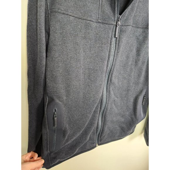 Arc'teryx Men's Sz. L Covert Full Zip Fleece Cardigan In Sapphire Heather - Picture 3 of 6